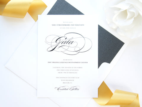 Elegant Gold Corporate Event Invitation