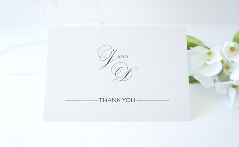Formal Wedding Thank You Cards -  DEPOSIT