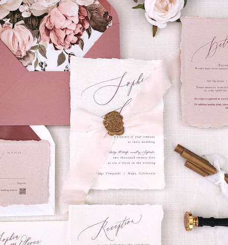 Sophia Suite, Dusty Rose and Blush - Deposit