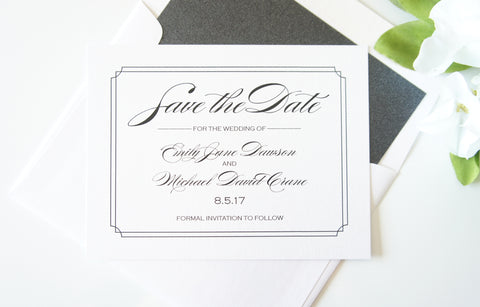 Classic Save the Date - DEPOSIT