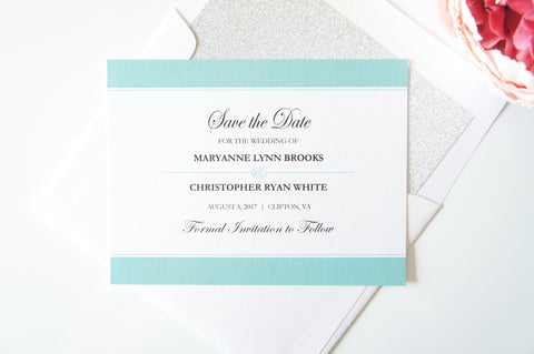 Classic Mint Save the Date - DEPOSIT